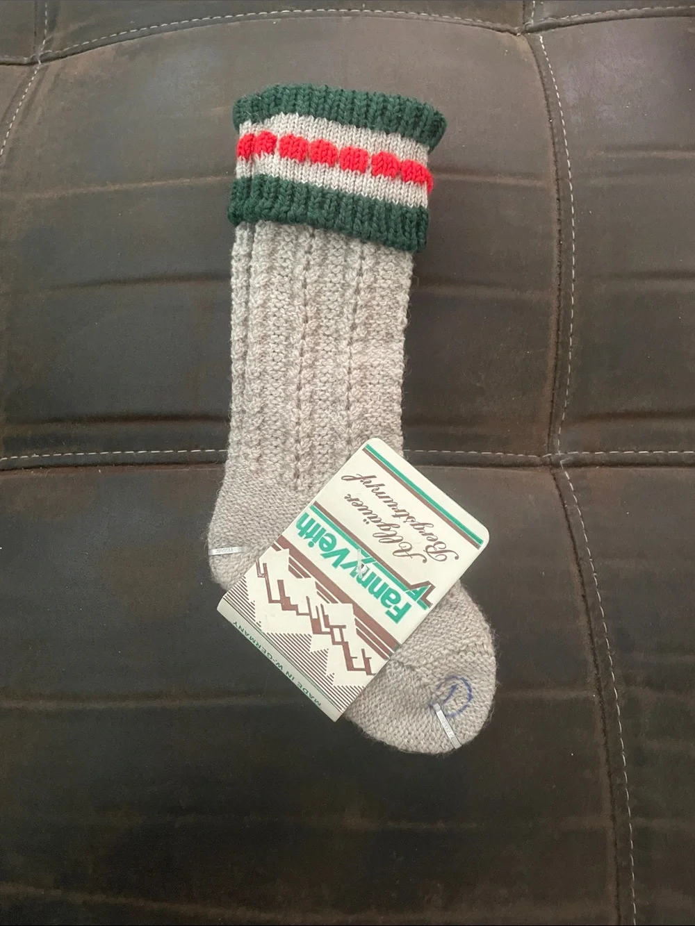 Vintage Child’s Traditional Bavarian Gray knit Bergstrumpf socks